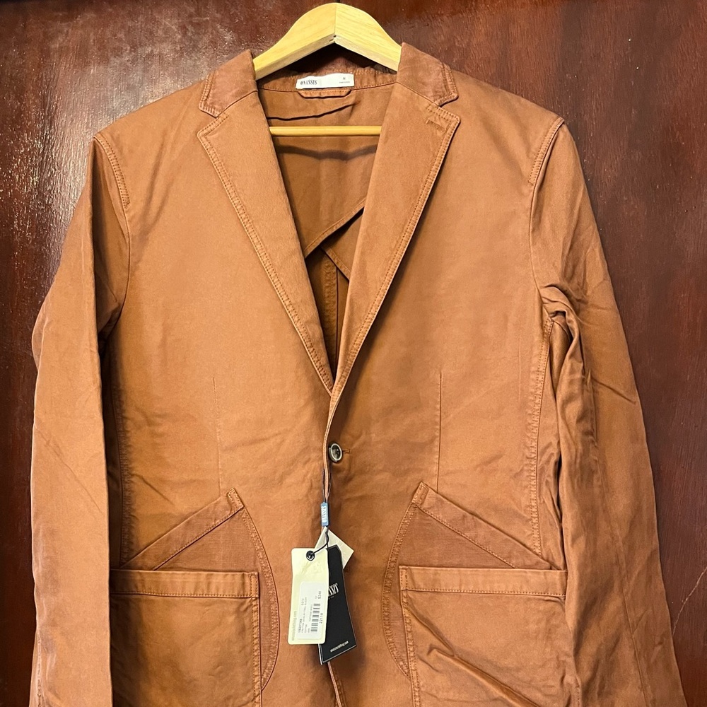 Men’s Onassis Tortoise Shell Twill Blazer